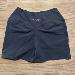 Alphalete Women's High-Waist Dark Navy Bike Shorts